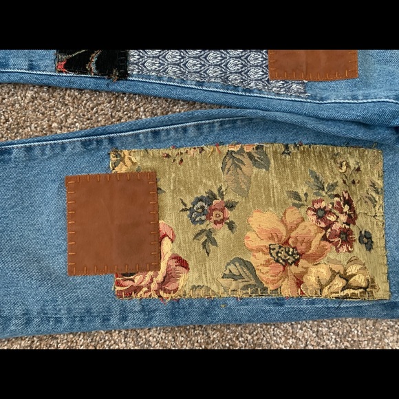 Free people jean tapestry patched - Picture 5 of 7